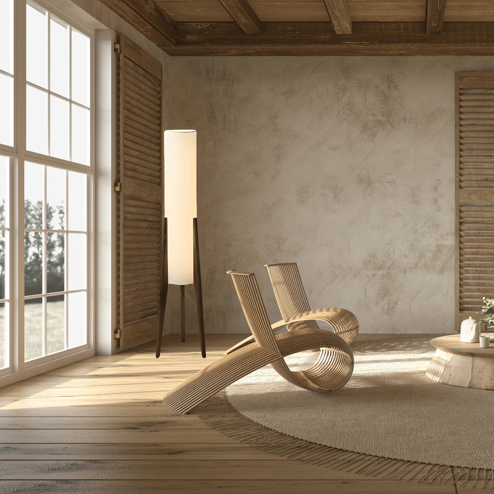 Abat Jour Scandinave Marron Foncé