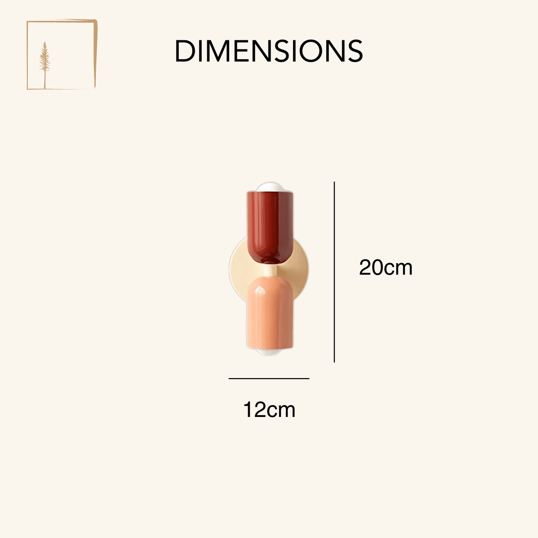 Dimensions Applique Murale Design Scandinave