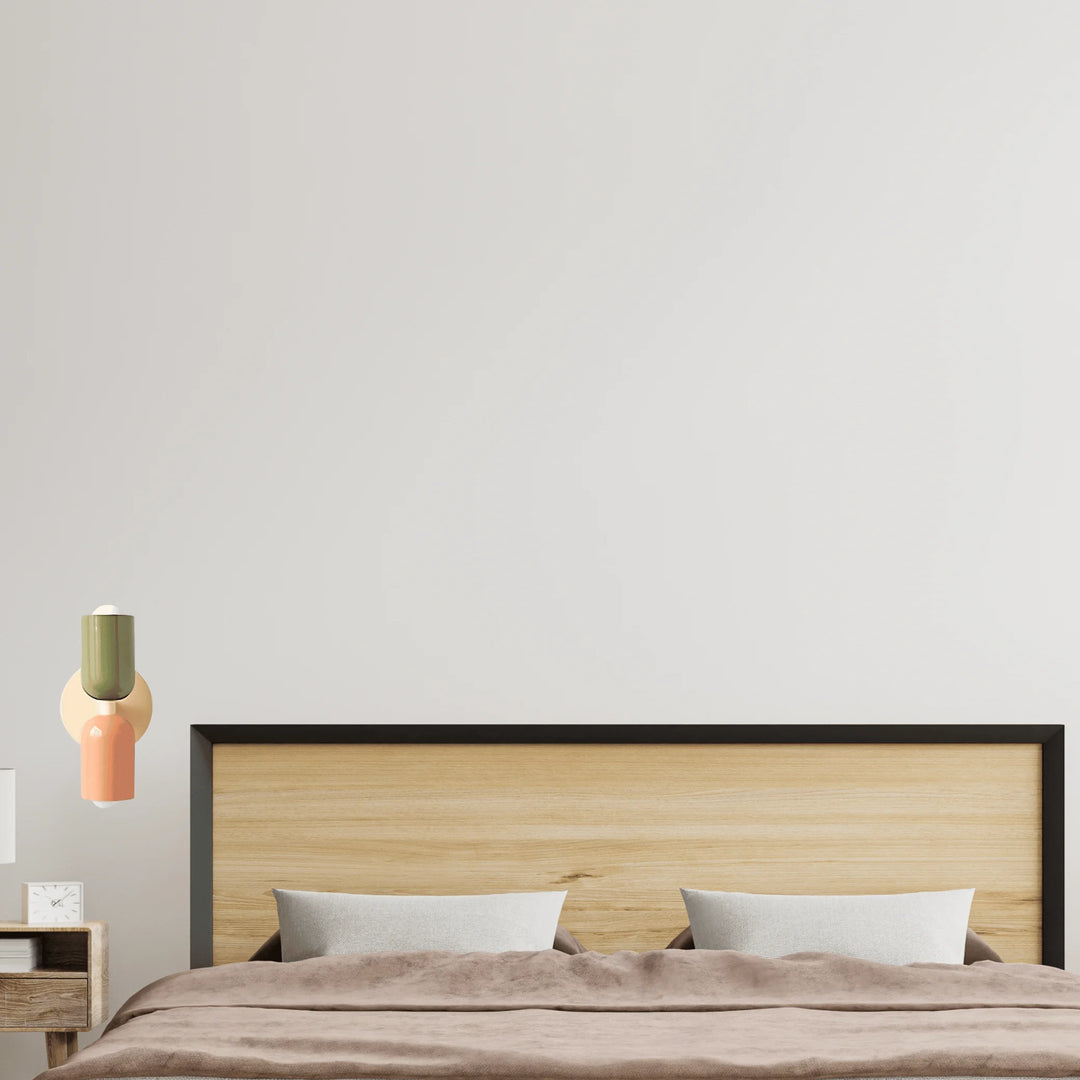 Applique Murale Design Scandinave Verte et Rose