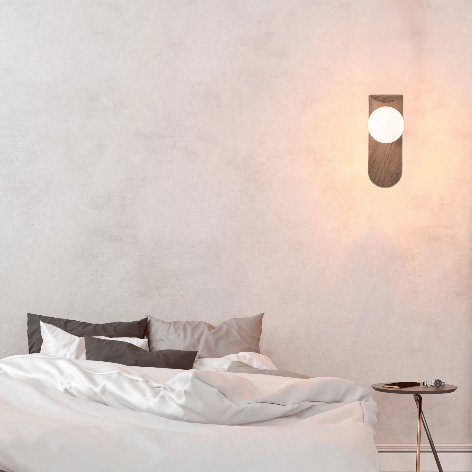 Applique Scandinave en Bois de Noyer