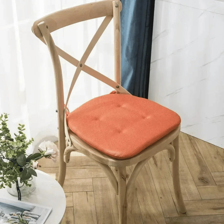 Coussin pour Chaise Scandinave Orange Corail
