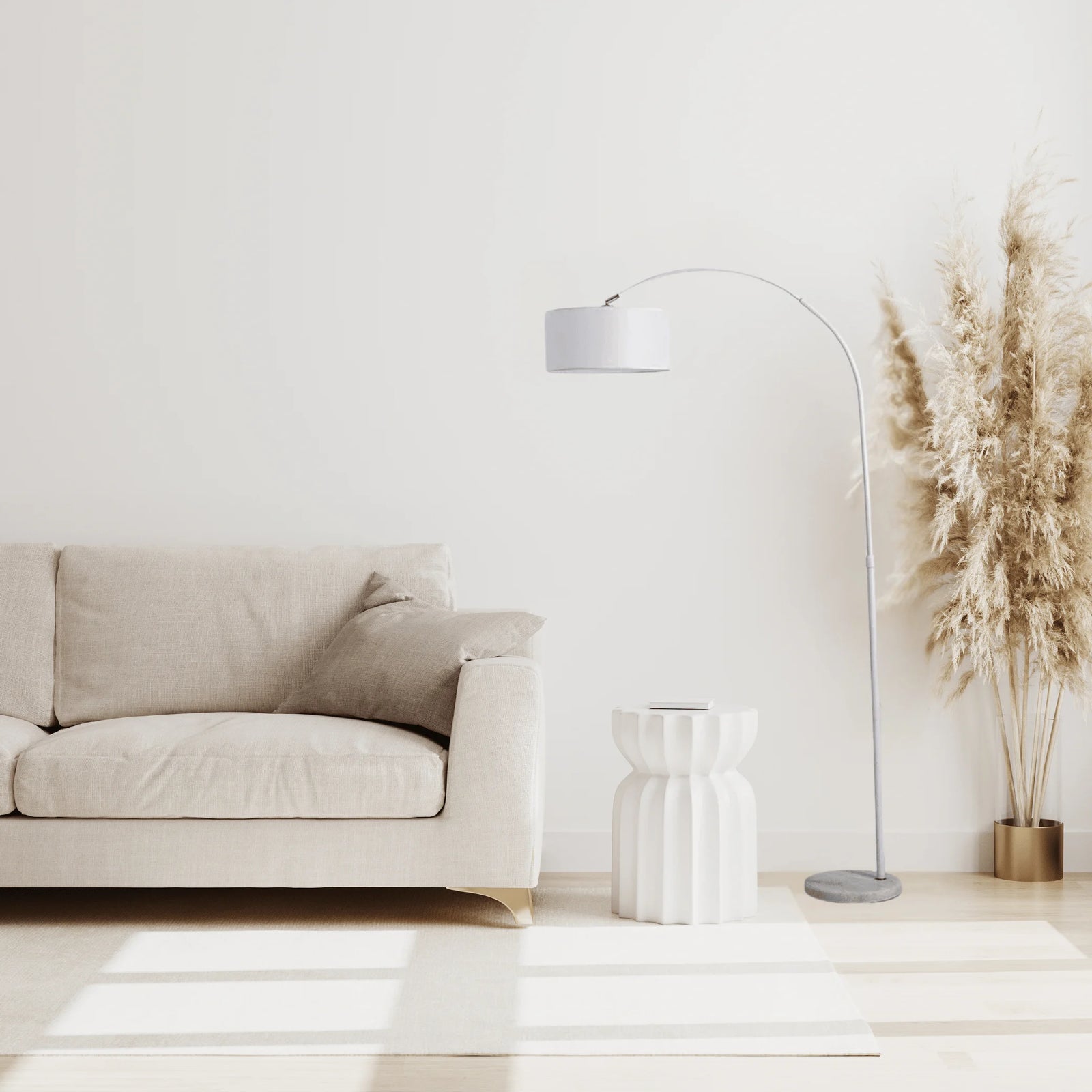 Lampadaire Scandinave Blanc