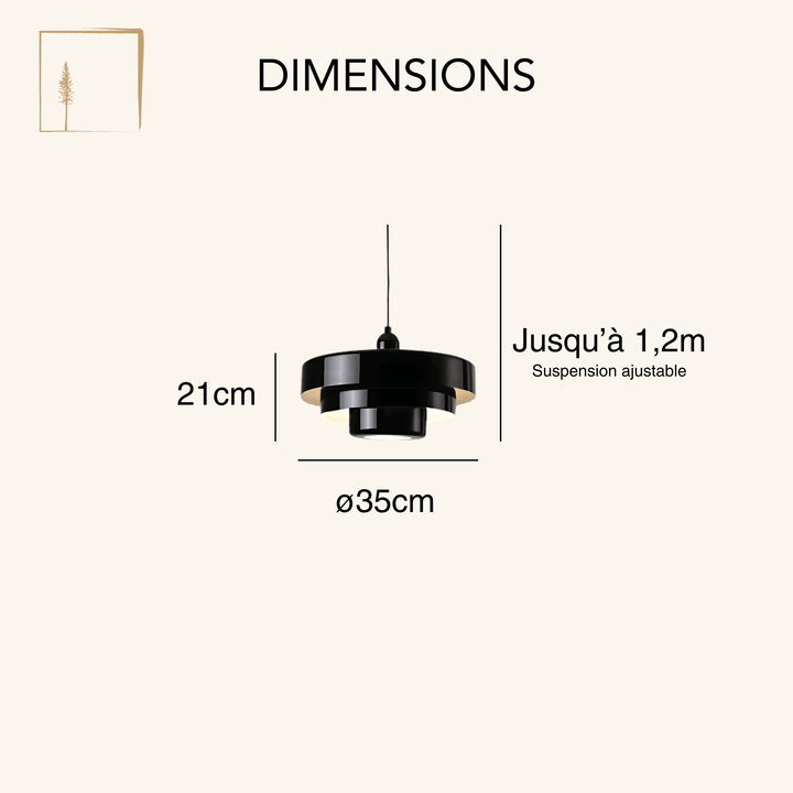 Dimensions Luminaire Design Scandinave