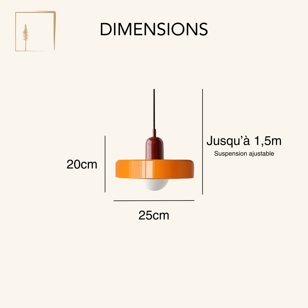 Dimensions Luminaire Style Scandinave