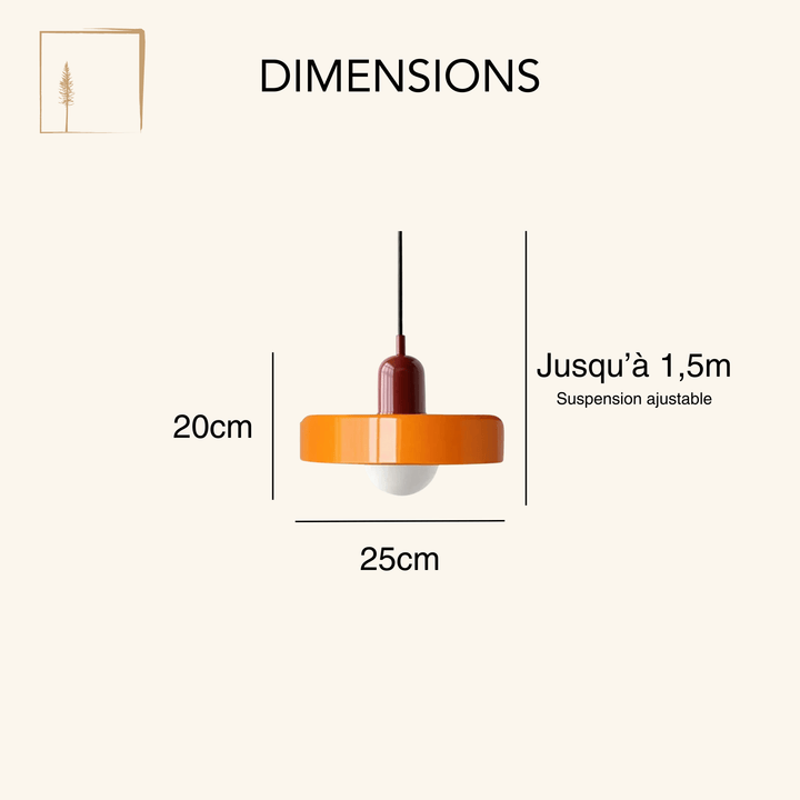 Dimensions Luminaire Style Scandinave
