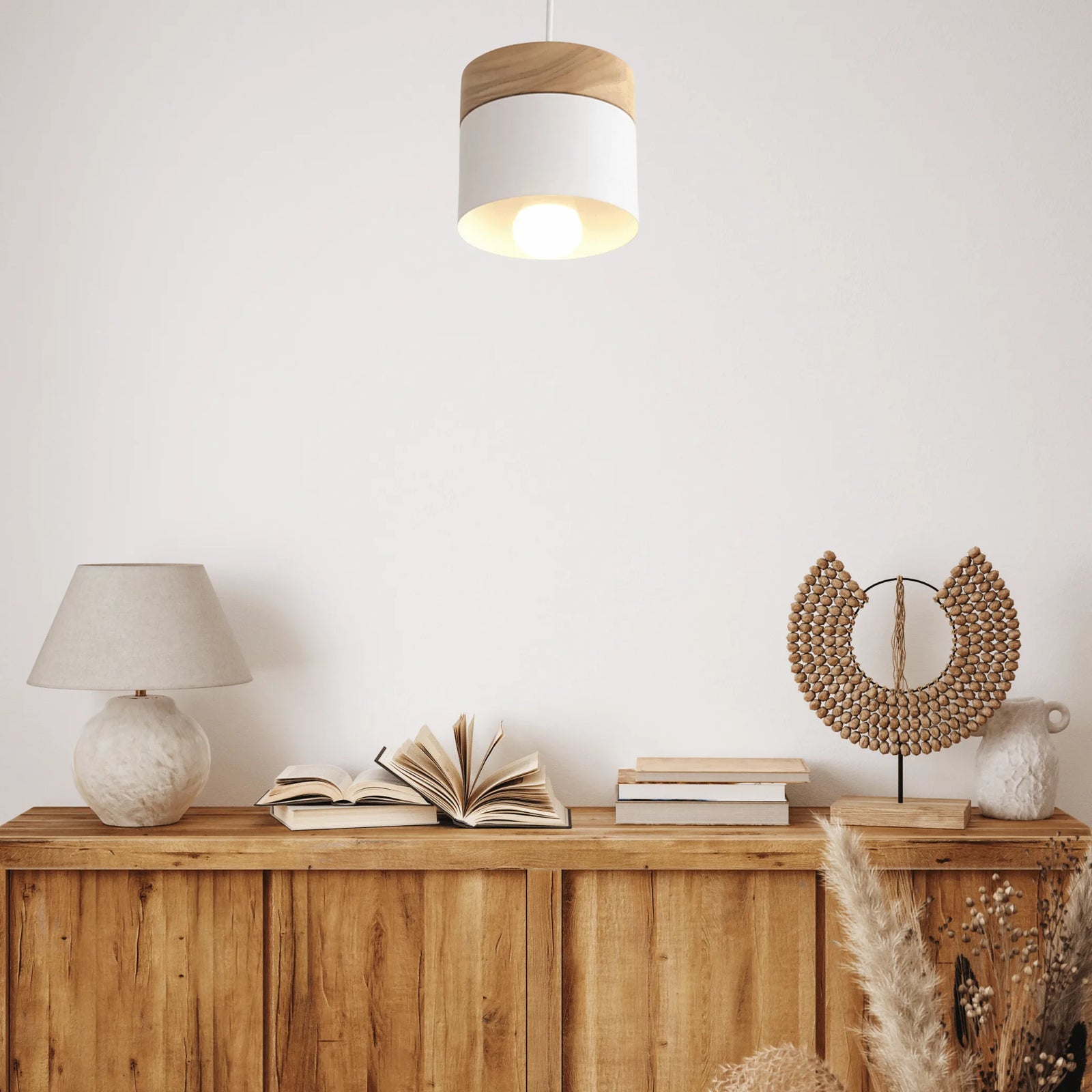 Luminaire Suspendu Scandinave Blanc