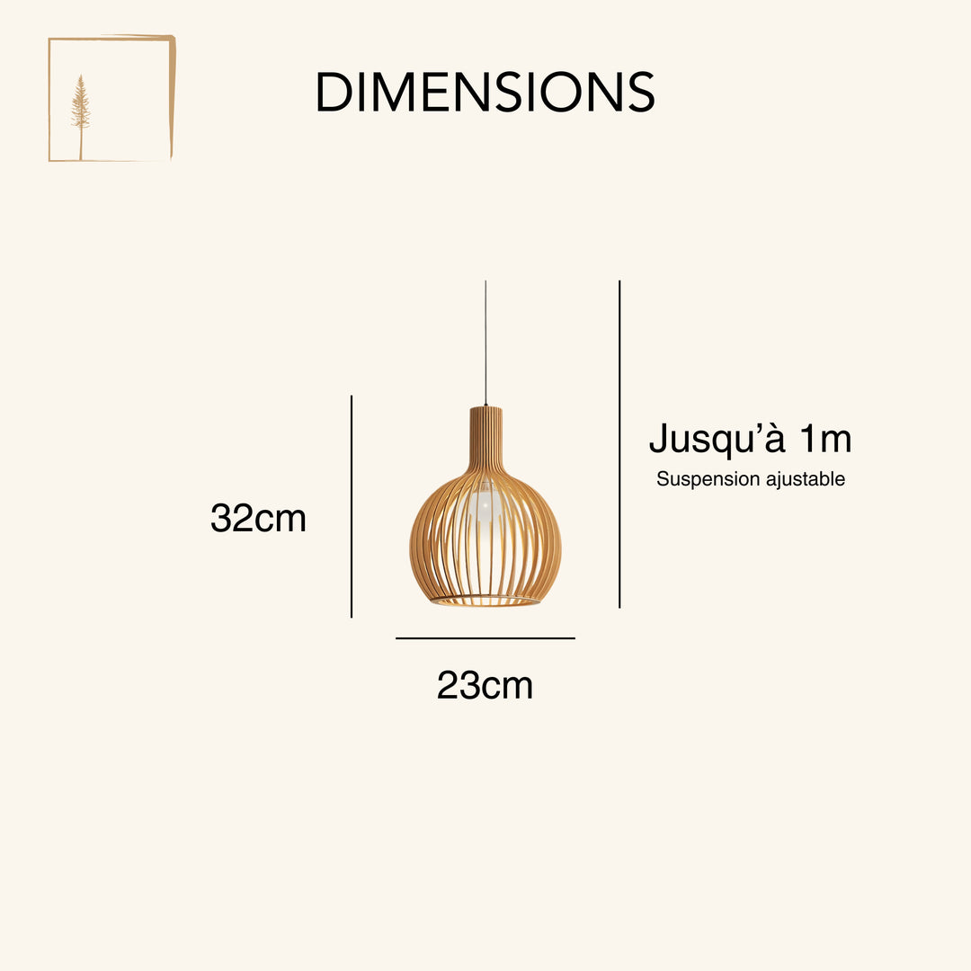 Lustre Scandinave en Bois | Collection Typical