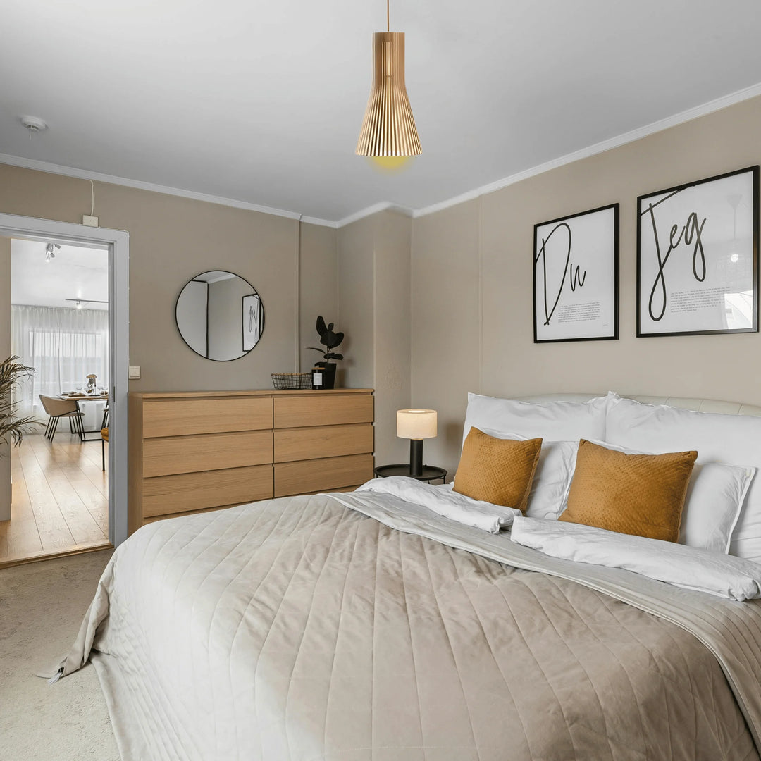 Lustre Scandinave en Bois Modèle 4