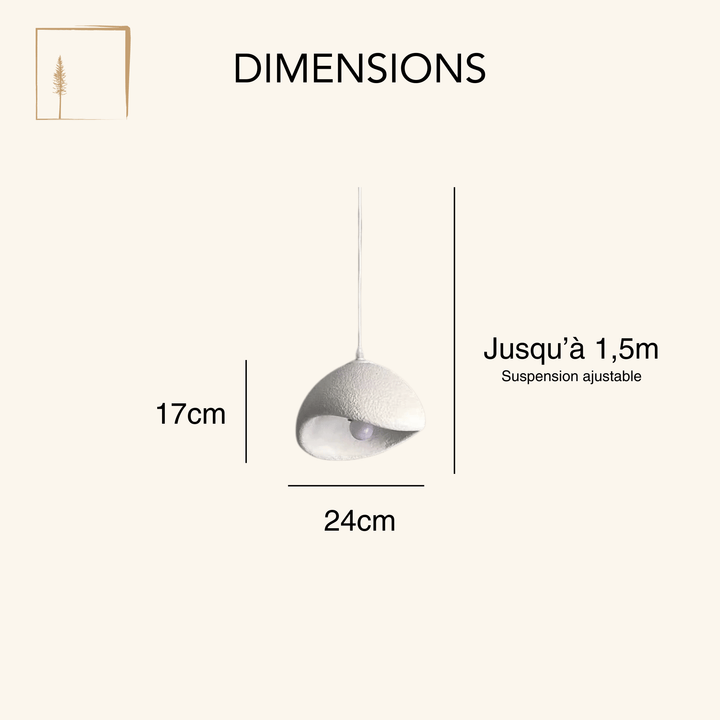 Dimensions Lustre Scandinave