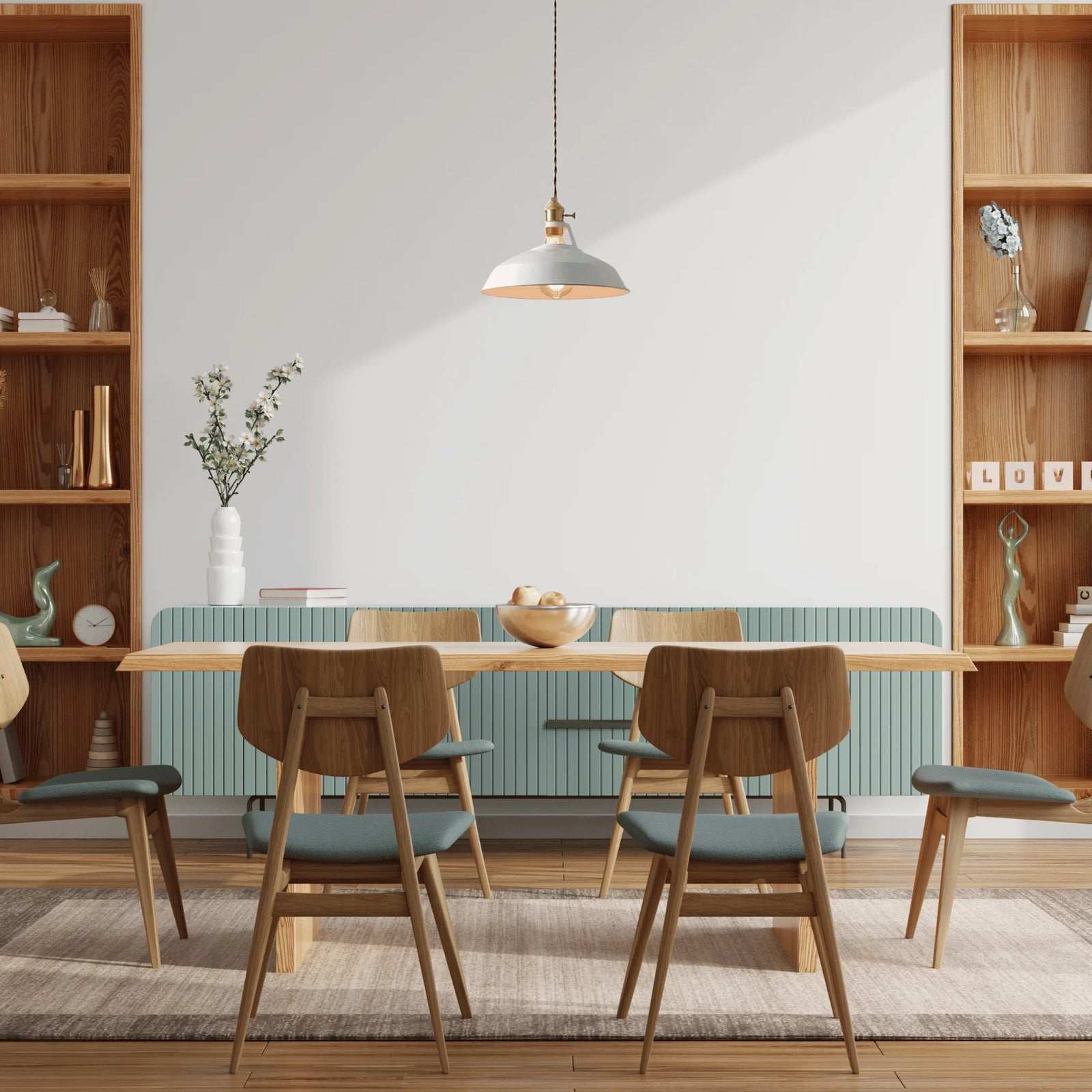 Lustre Scandinave Vintage Blanc