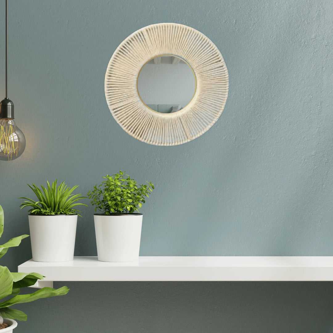 Miroir Scandinave Blanc