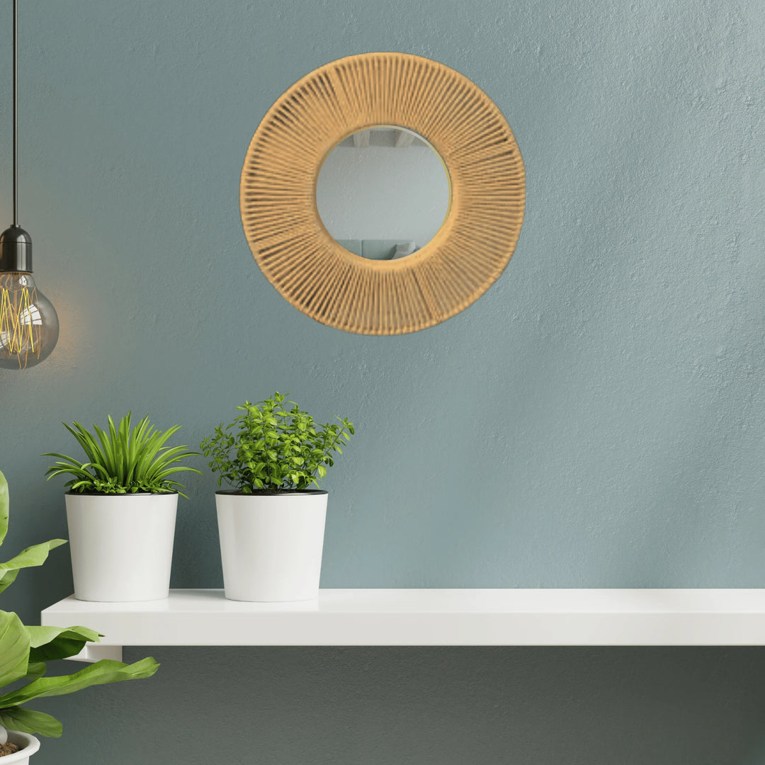Miroir Scandinave Marron