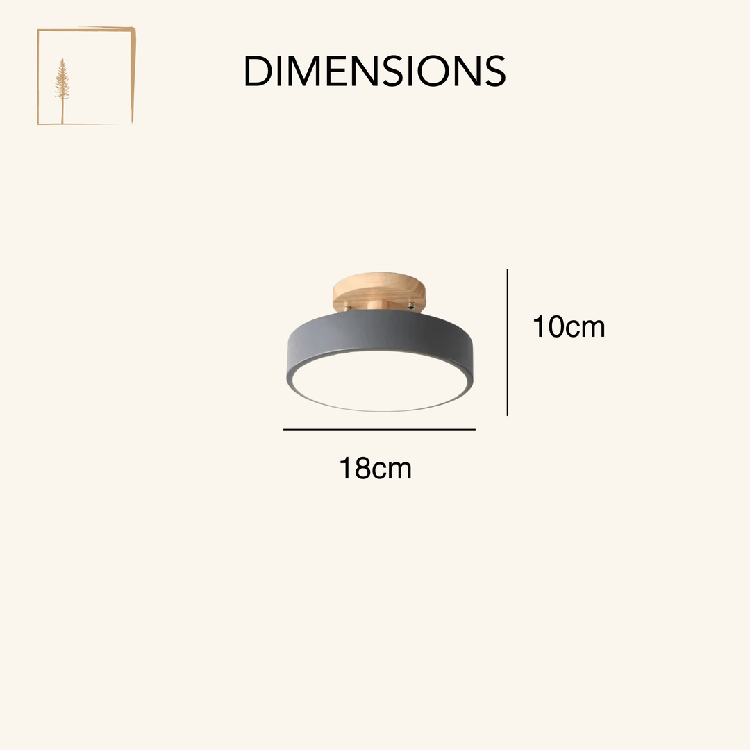 Dimensions Plafonnier Scandinave