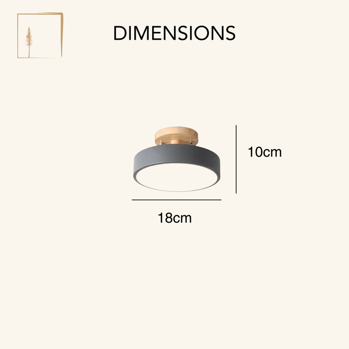 Dimensions Plafonnier Scandinave