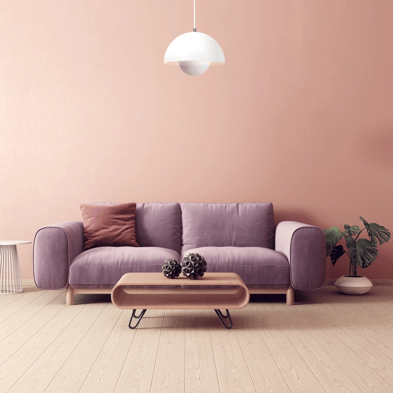 Suspension Scandinave Blanche