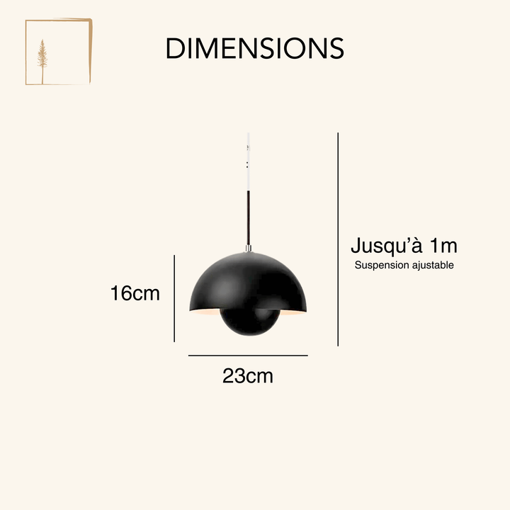 Dimensions Suspension Scandinave