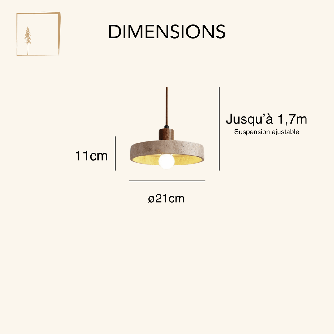 Dimensions Suspension Scandinave Vintage