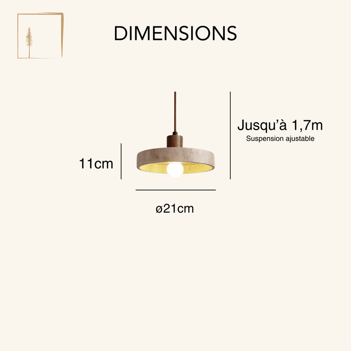 Dimensions Suspension Scandinave Vintage
