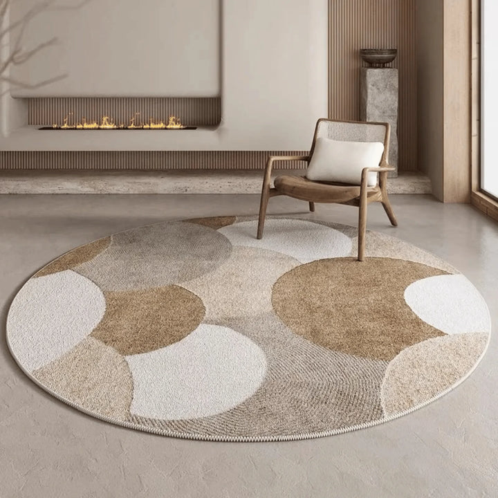 Tapis Rond Scandinave Modèle 3