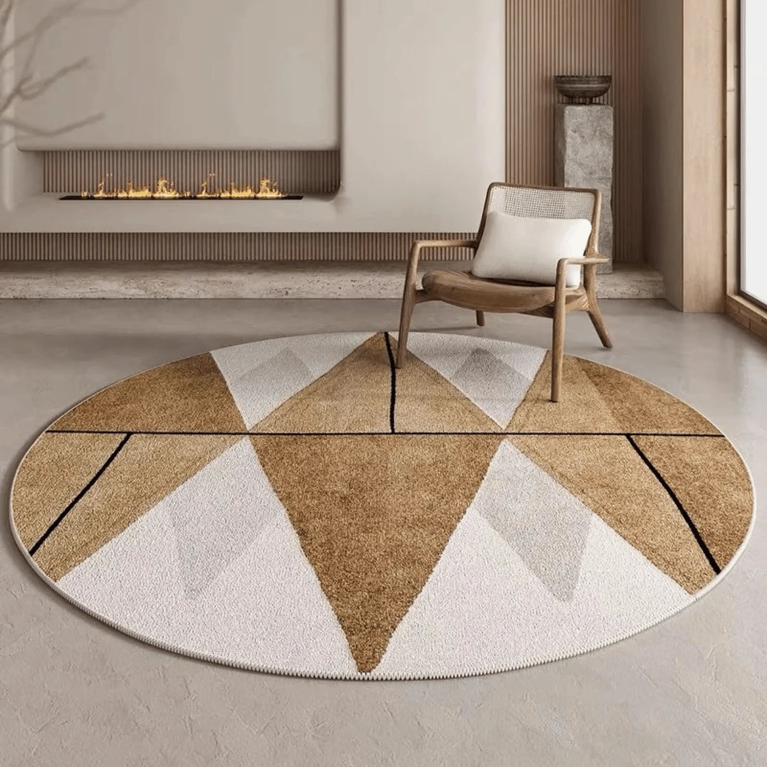 Tapis Rond Scandinave Modèle 4