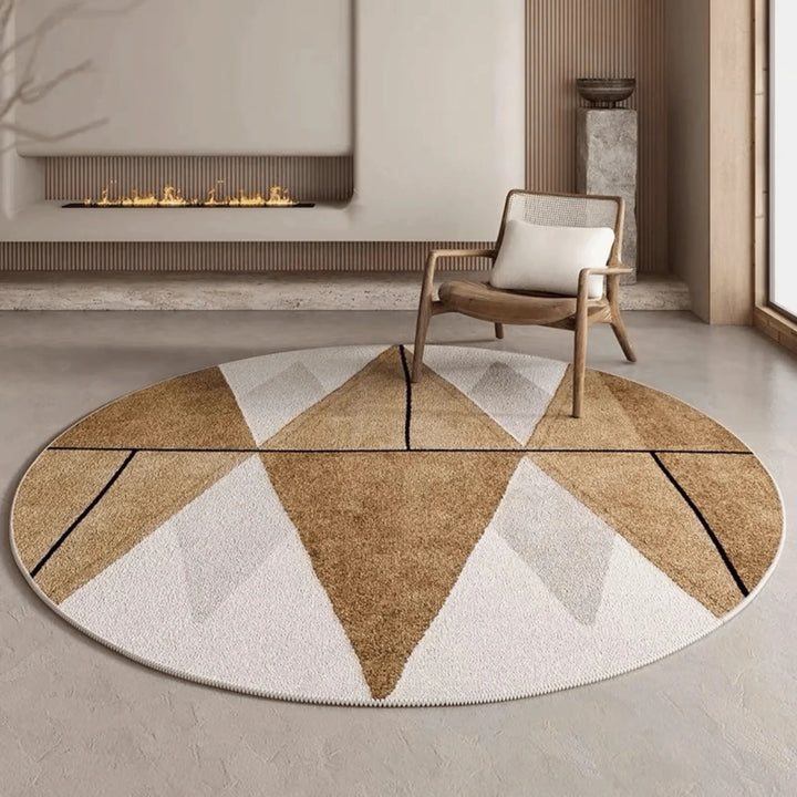 Tapis Rond Scandinave Modèle 4